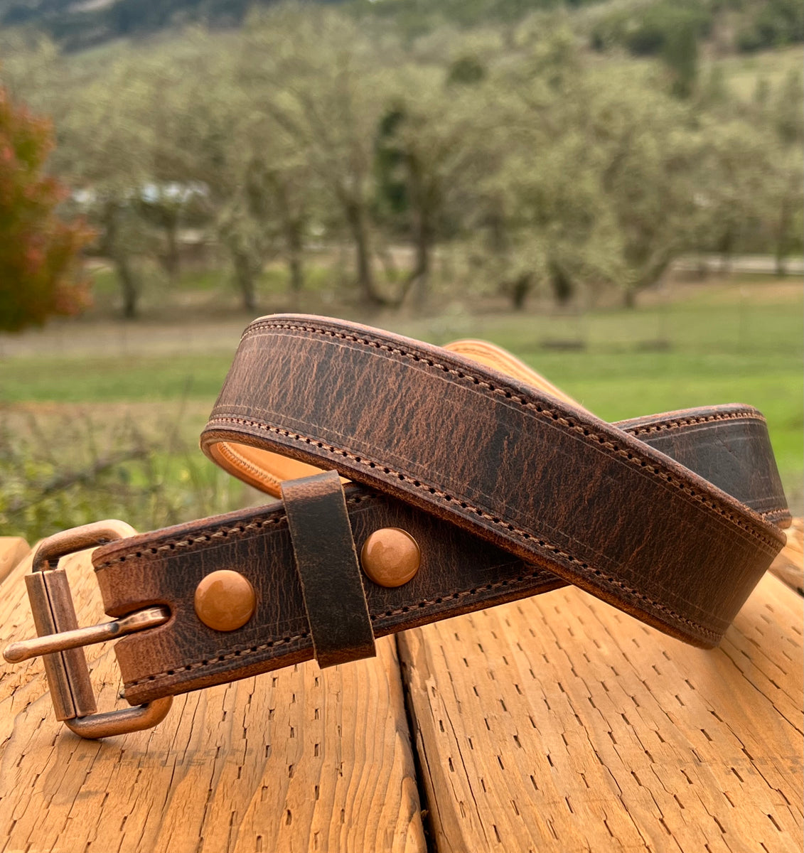 WATER BUFFALO LEATHER BELT main image 1