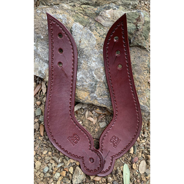 Spur Leathers - Dove Wing - Mahogany