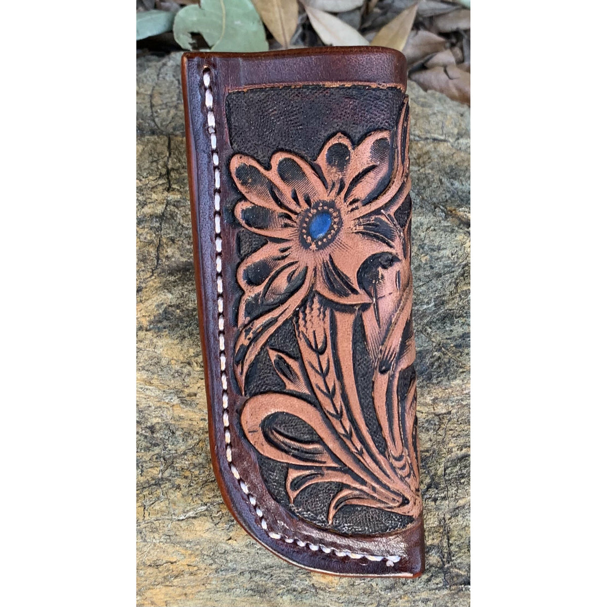 Flower Embossed Knife Cover, Pu Leather Belt Holder, Gothic Snap Knife  Pouch Belt Loop - Temu