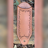 Cast Iron Handle Cover - Border tooled