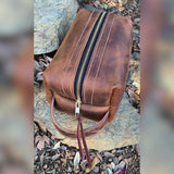 Shave/Dopp Kit - Copper Pull-Up - Handle