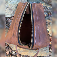 Shave/Dopp Kit - Copper Pull-Up - Handle